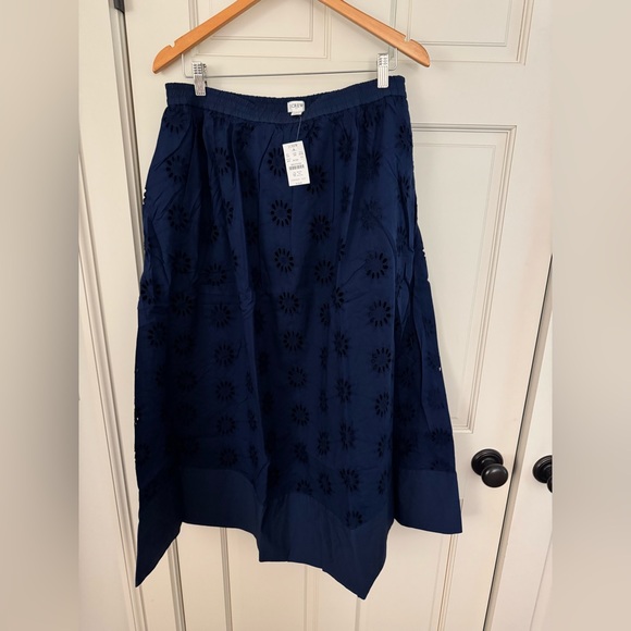 Jcrew Factory Eyelet midi skirt- NWT - Picture 6 of 8